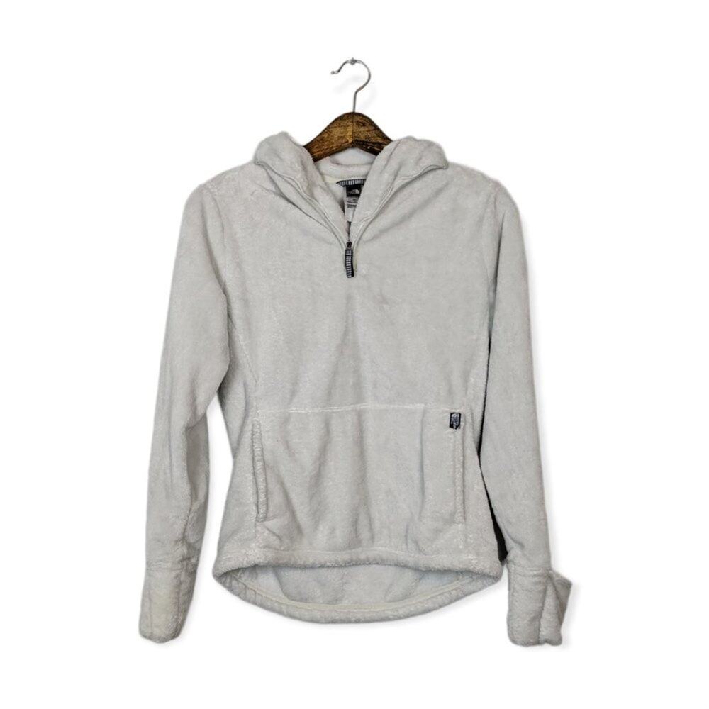 North Face Osito Pullover S White Fuzzy Quarter Zip Cozy Fleece